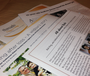 photo of Threads of Life newsletters